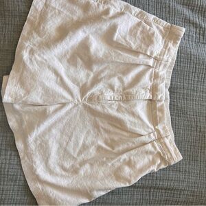 Abercrombie Ultra High Linen Blend White Women’s Shorts